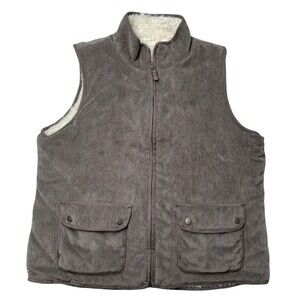 Thread & Supply Reversible Vest Corduroy Sherpa